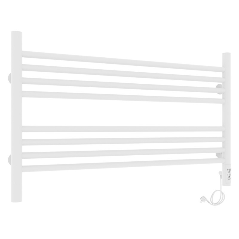 Laris Оливия полотенцесушитель электрический белый 80х50 73207627 правый