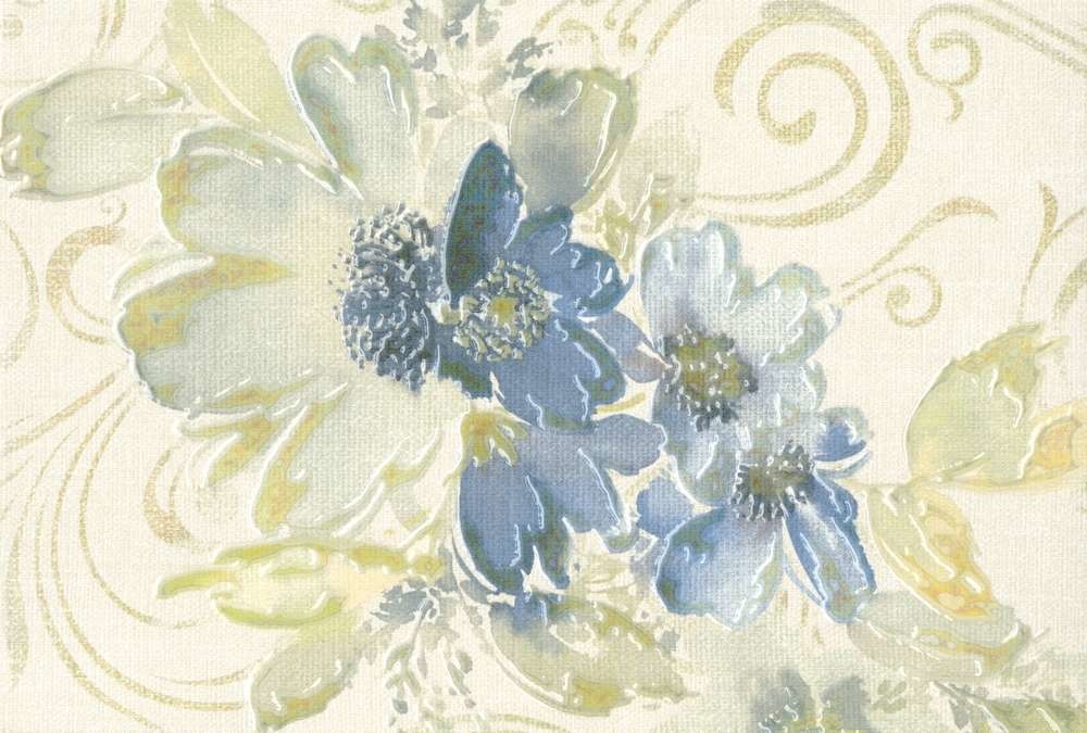 Global Tile Adele 27x40 см декор настенный голубой тип 1