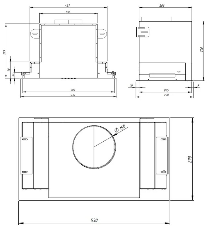 Akpo WK-10 Neva glass 60 см черный вытяжка