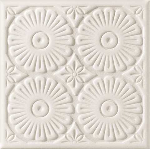 Tubadzin Majolika 20х20 см декор настенный серый А