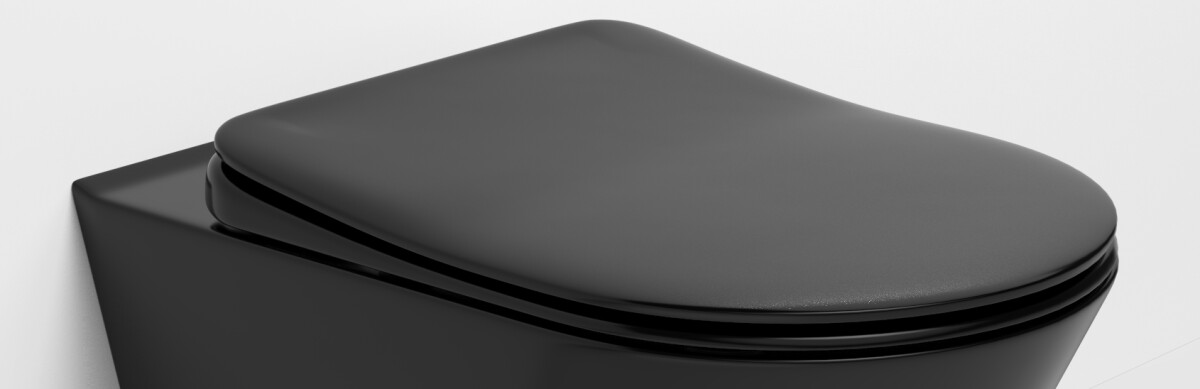 Крышка для унитаза Boheme Avva soft-close Черный матовый 976-B
