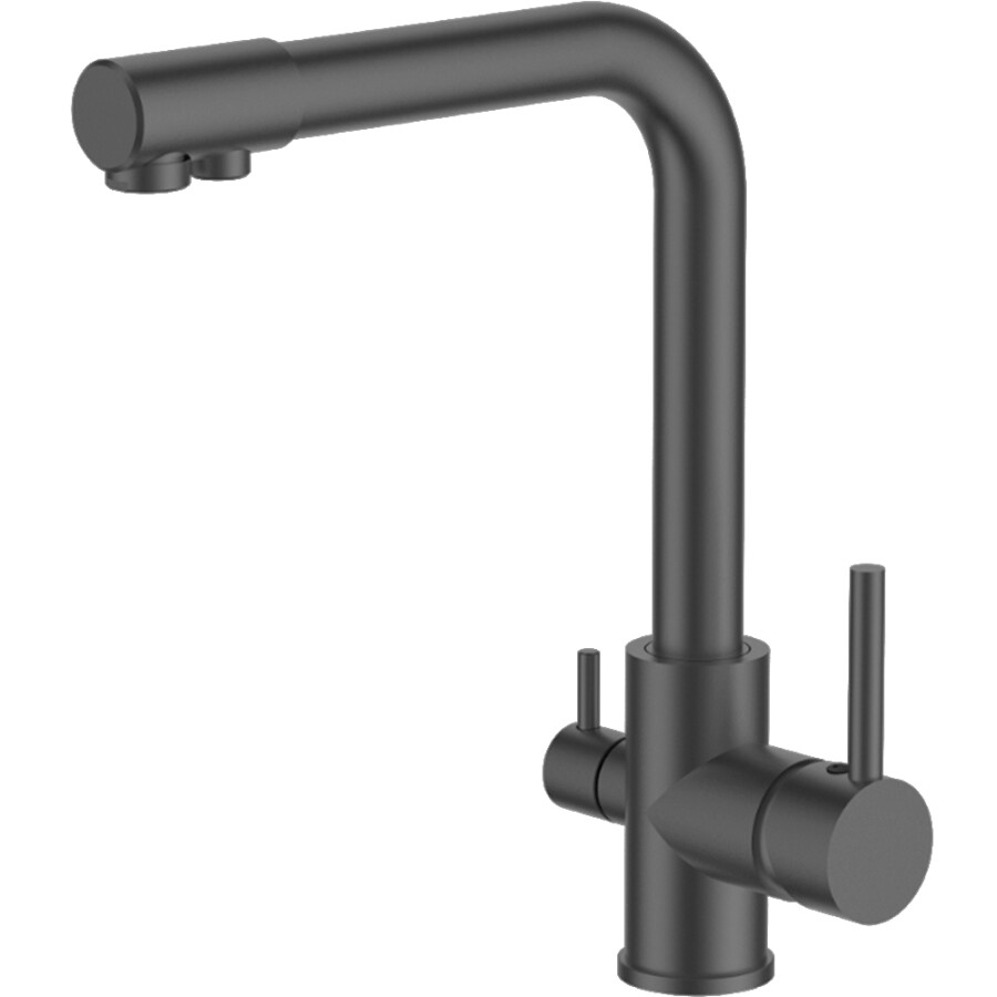 Ledeme L4055U-3 смеситель для кухни с подключением фильтра Графит матовый