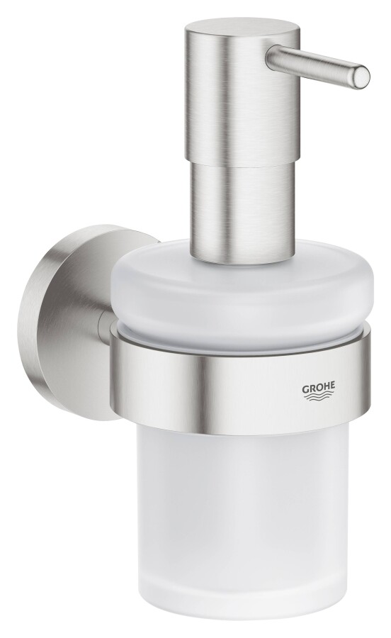 Grohe Essentials 40448DC1 дозатор жидкого мыла суперсталь с держателем