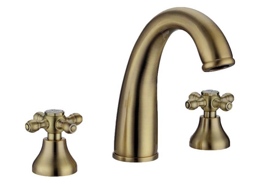 Смеситель для раковины на 3отв. Boheme Medici Presente Бронза 317