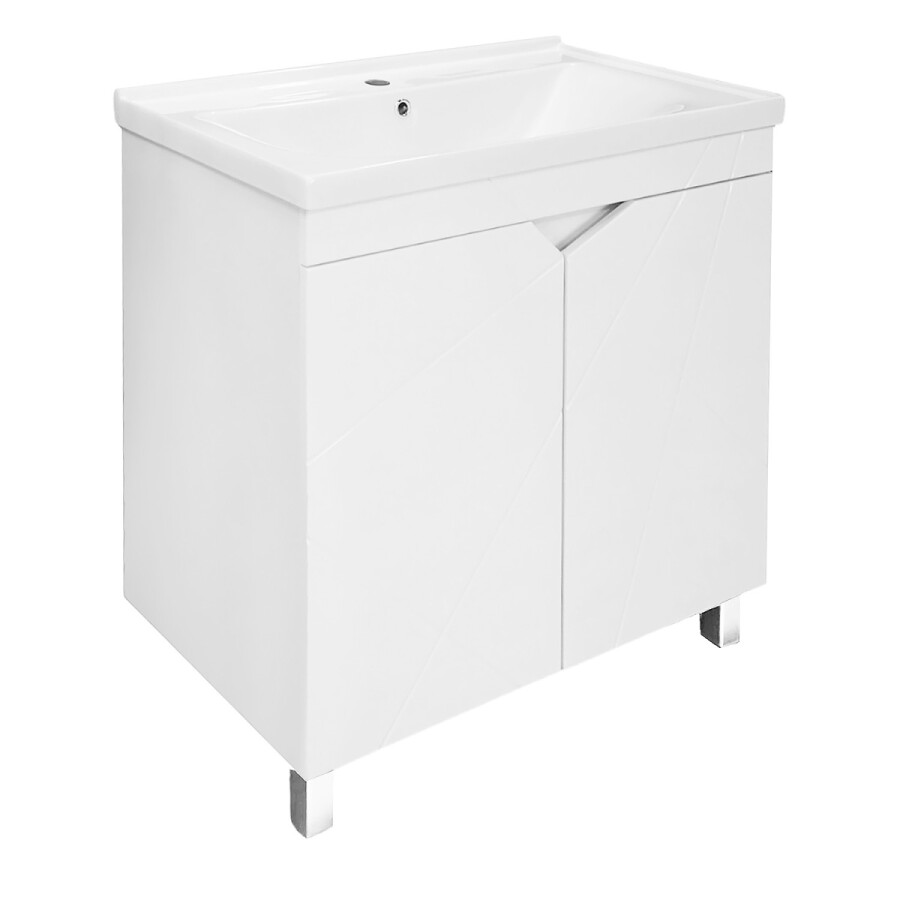 Комплект Тумба Loranto Оптимум 80 800х470х825 напольная, с раковиной Monte NEO 80, белый CS00106208