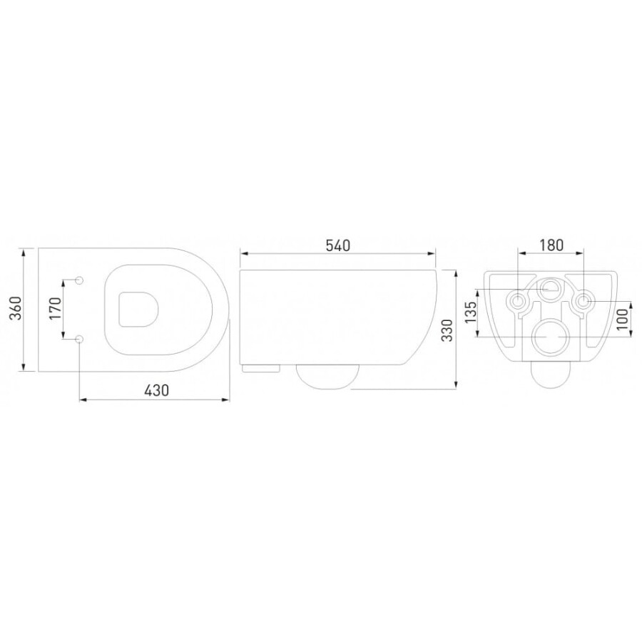 Berges Wasserhaus Ego XL Rimless 082118 унитаз подвесной