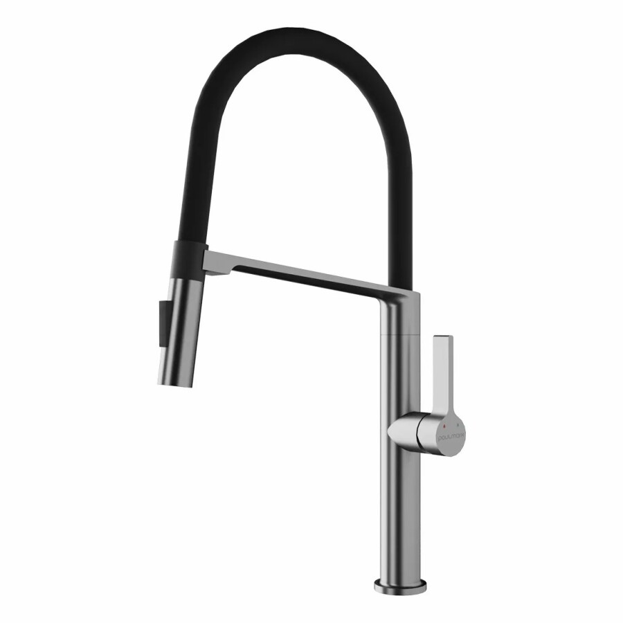 Смеситель для кухни с гибким изливом Barrel Ba214029-BS