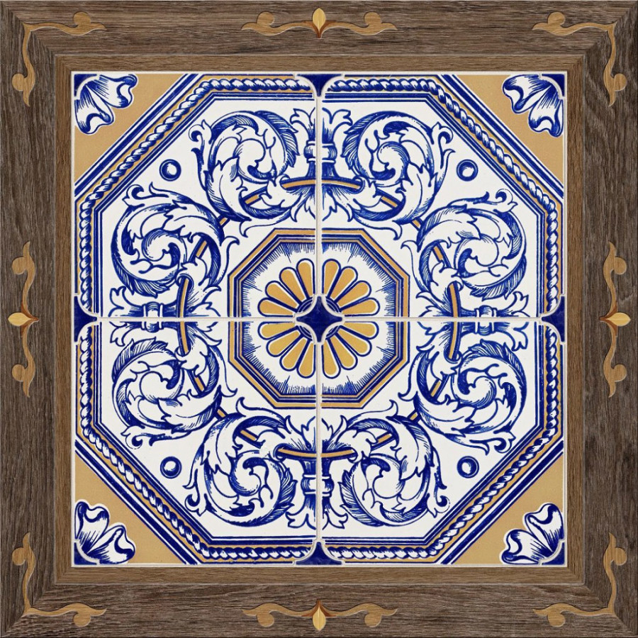 Golden Tile Valencia 40х40 см плитка напольная коричневая глянцевая микс (1АБ870)