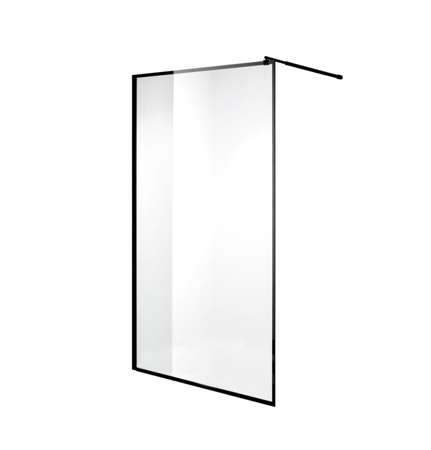 Душевая перегородка Niagara Nova NG-687-11ВLACK (110х195) черный,стекло прозрачное,1 место
