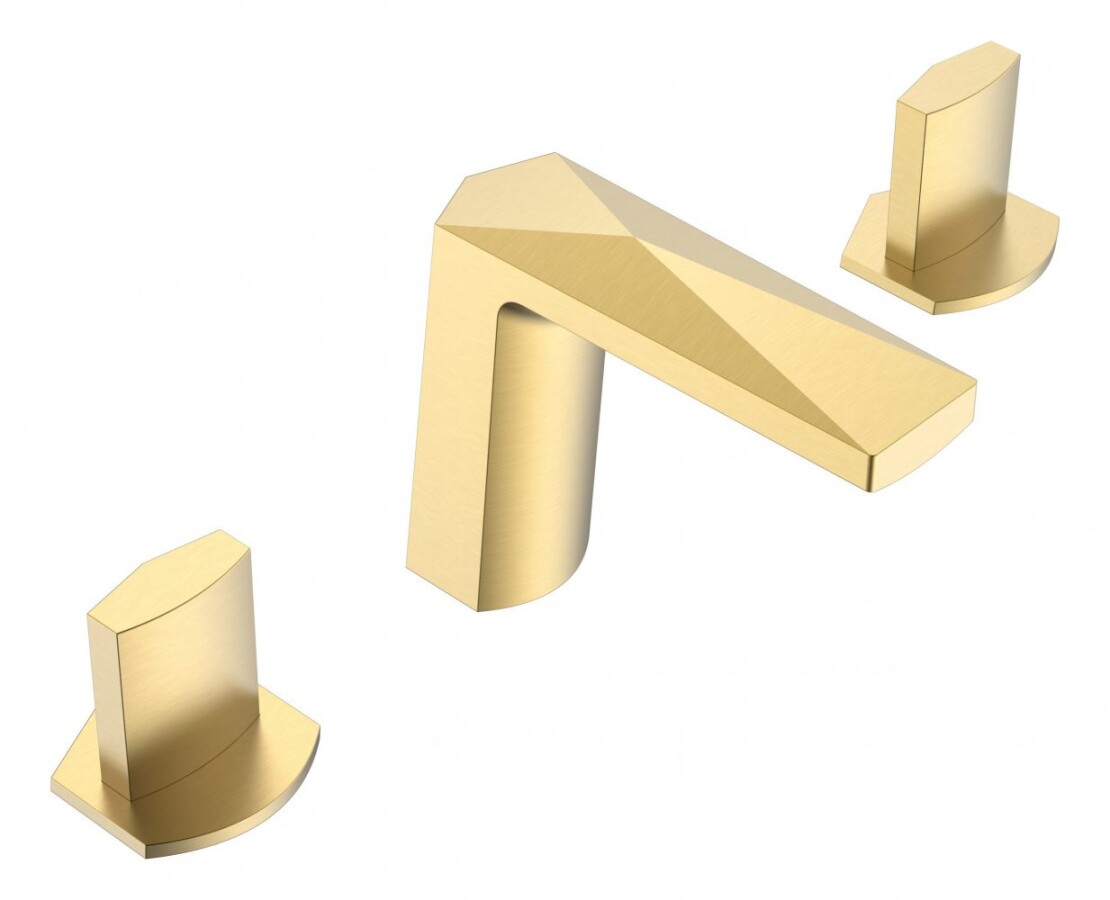 Смеситель врезной для раковины на 3отв. Boheme Venturo Золото 150-G-ICE