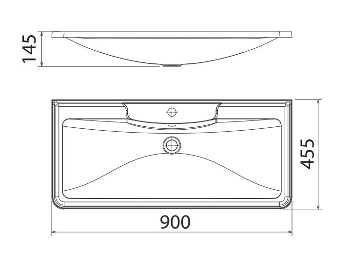 BelBagno Albano 90 см тумба с раковиной ALBANO-900-2C-PIA-BL напольная