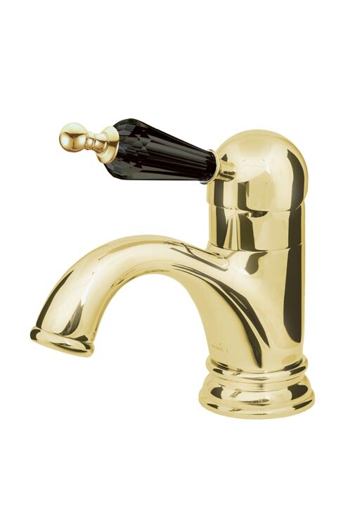 Смеситель для раковины Boheme Tradizionale Nero Золото с черной керамикой 251