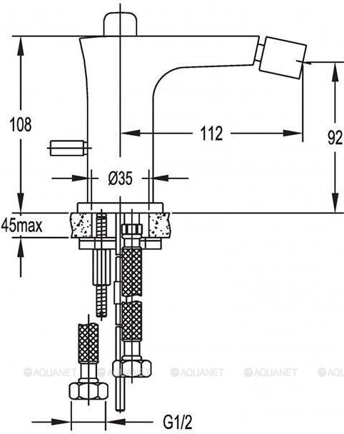 Cezares Tesoro F-BS-01-W0 смеситель для биде хром