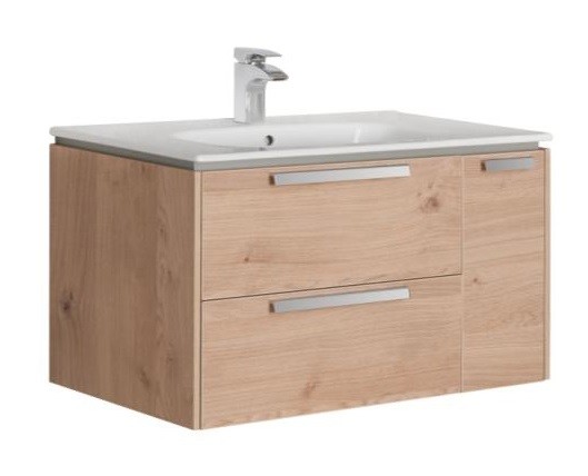Roca Lago 80 тумба 857296444 с раковиной 32799C000 подвесная