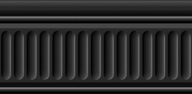 Kerama Marazzi Карнавал в Венеции 20х10 см бордюр настенный черный структурированный