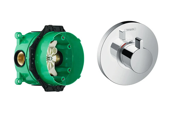 Hansgrohe 15741000S Set HG ShowerSelect S High flow термостатический смеситель для душа (15741000+01800180)