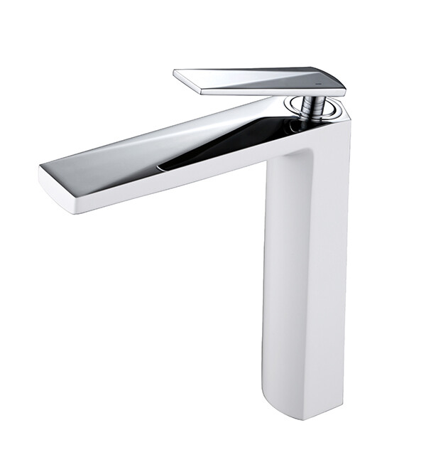 Смеситель для умывальника высокий Boheme Venturo Белый / Хром 372-W