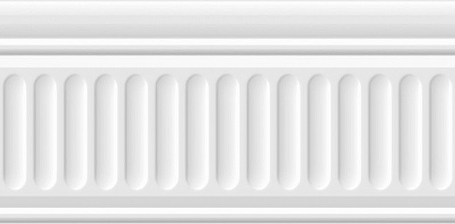 Kerama Marazzi Карнавал в Венеции 20х10 см бордюр настенный белый структурированный