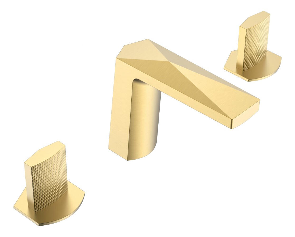 Смеситель врезной для раковины на 3отв. Boheme Venturo Золото 150-G-TOUCH