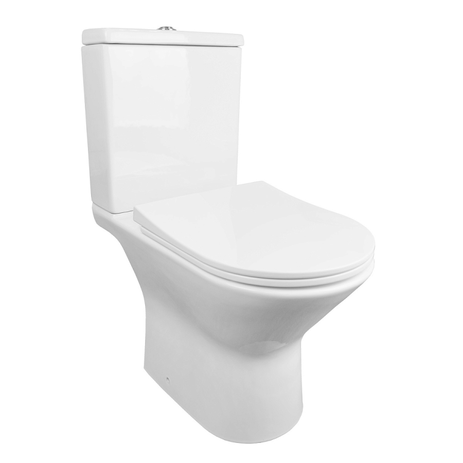 Azario Fretta унитаз напольный с сиденьем микролифт AZ-1223B
