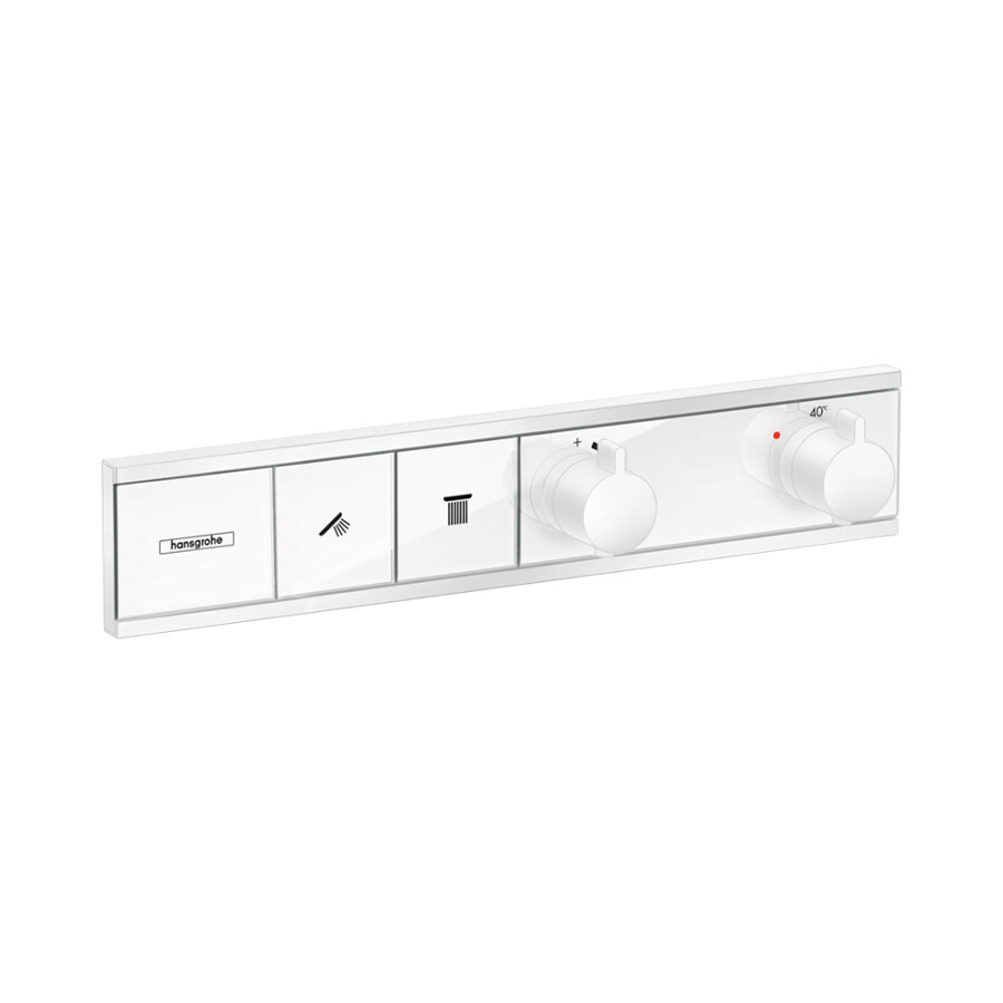 Hansgrohe RainSelect Термостат скрытого монтажа для 2 потребителей белый матовый 15380700