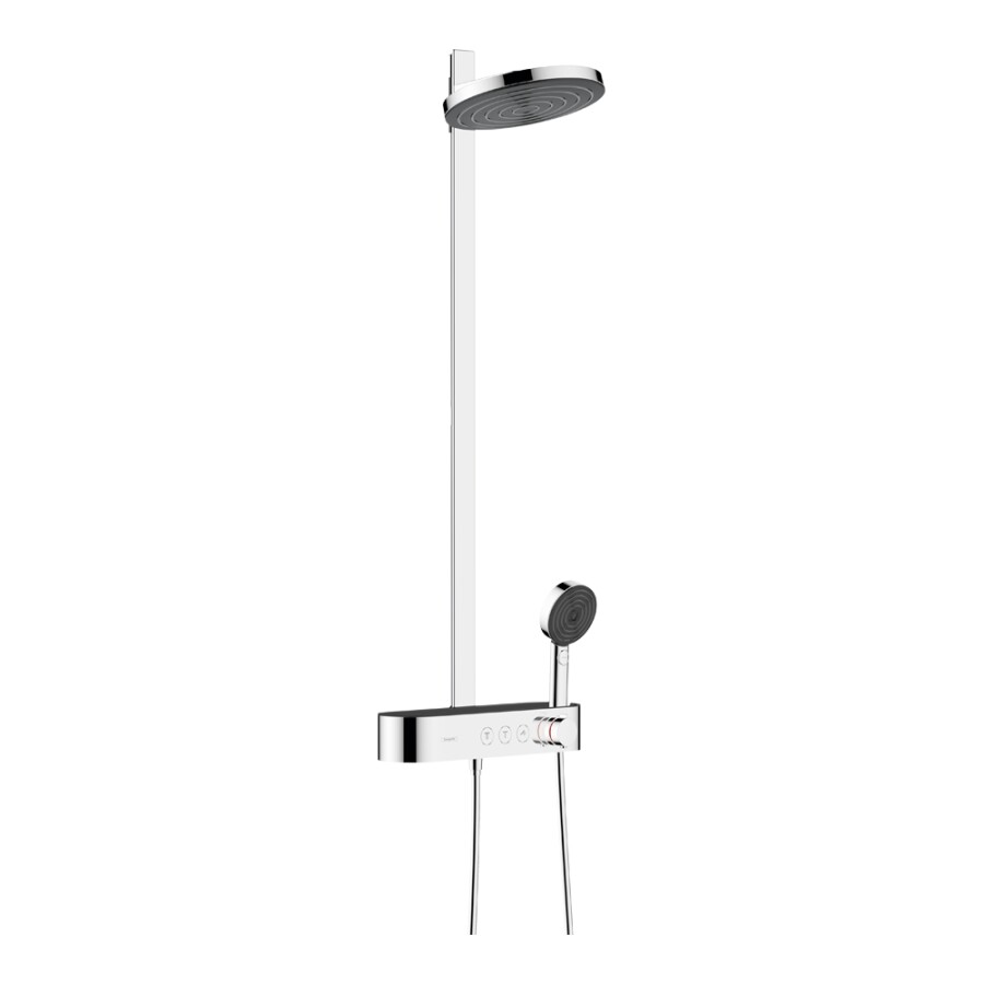 Hansgrohe Pulsify S Showerpipe Душевая система 260 2jet с термостатом ShowerTablet Select 400 хром 24240000