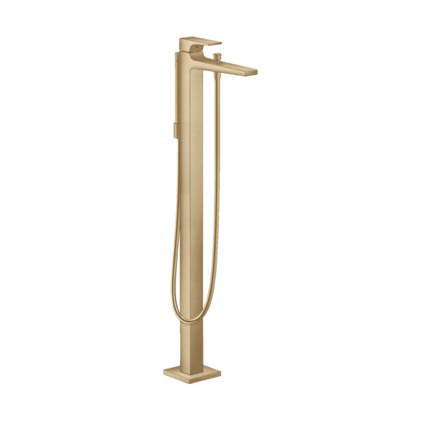 Hansgrohe Metropol Смеситель для ванны напольный с рычаговой рукояткой бронза 32532140