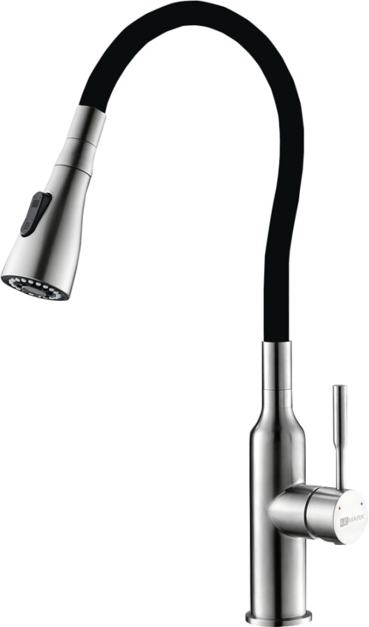 Lemark LM5082S-Black Expert смеситель для кухни сталь