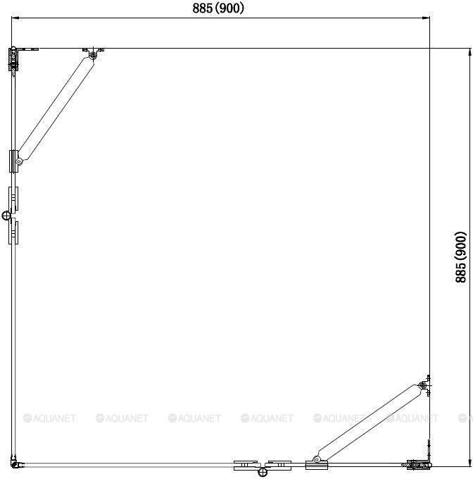 Aquanet Beta Cube NWD1242 душевое ограждение 90*90*200