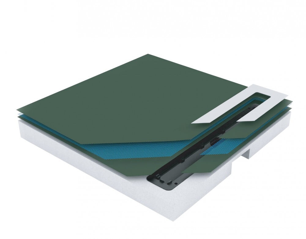 Pestan Confluo Board 40007821SS 90*90*9,5 душевая плита с лотком