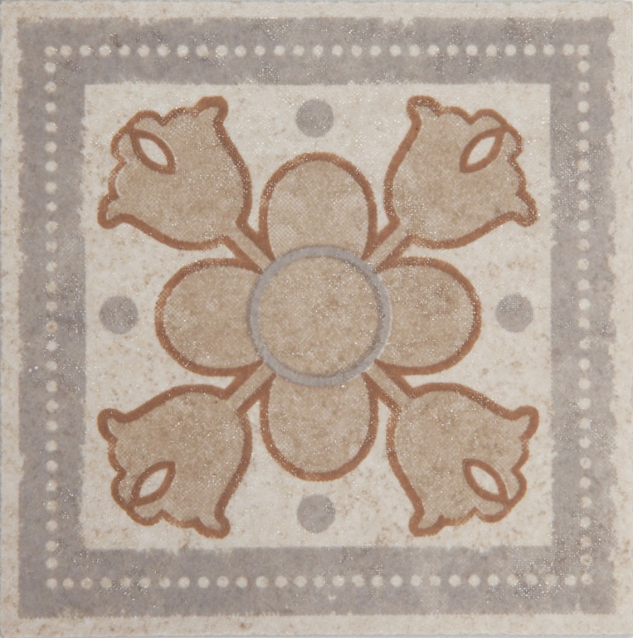 Grasaro Old Stone G-180s t04 вставка напольная декоративная 7х7 см структурная