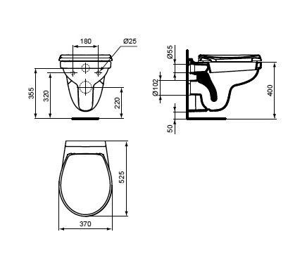 Vidima Seva Fresh E406661 унитаз подвесной + инсталляция Geberit