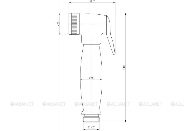 Aquanet Static 1.01 смеситель с гигиеническим душем набор хром