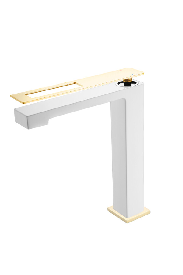 Смеситель для раковины Boheme Q White-Gold 142-WG