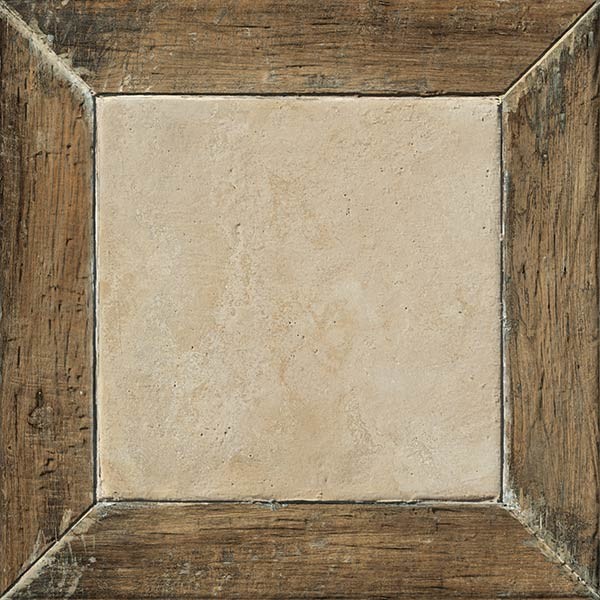 Coliseum Gres Garda Marrone Frame 45x45 см керамогранит напольный коричневый натуральный