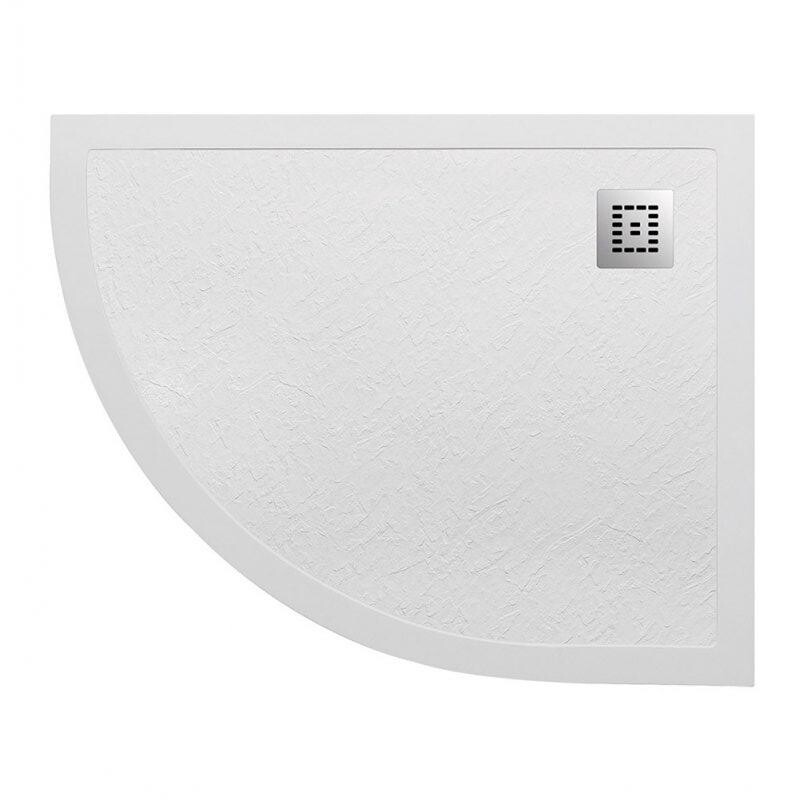 Поддон из искусственного мрамора правосторонний Belbagno TRAY-MR-UNO-RH-120/90-550-35-W-R-CR