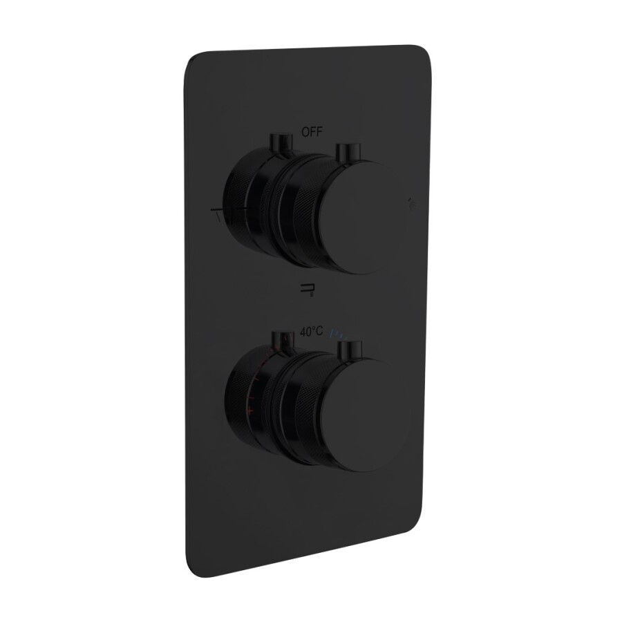 Смеситель встраиваемый с термостатом 3-х проходной Boheme Cell Thermo Black 134-3-B