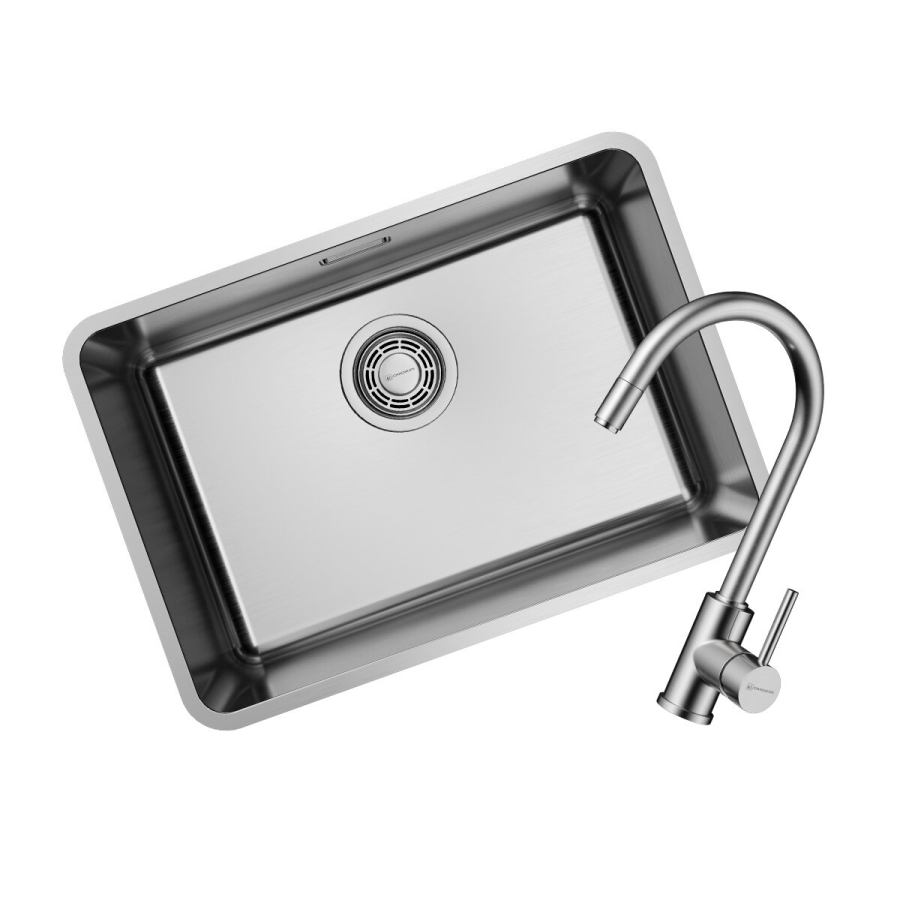 Omoikiri OMI 53-U/I-IN ULTRA MINI + SHINAGAWA-BN комплект мойка кухонная + смеситель 7405.4230