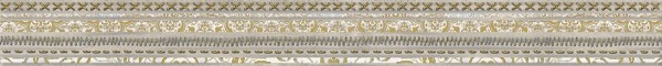 Уралкерамика Лорена 6х60 см бордюр настенный полоски 