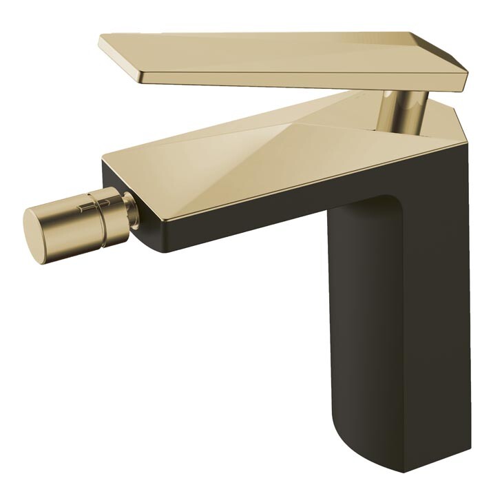 Смеситель для биде Boheme Venturo Черный / Золото 386-B