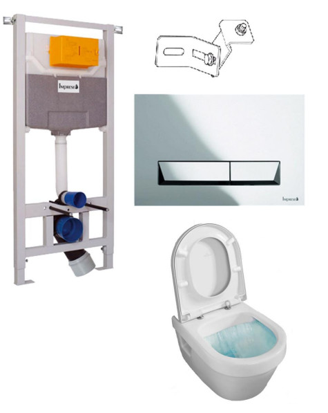 Villeroy&Boch Architectura 5684R0T2 подвесной унитаз + инсталляция