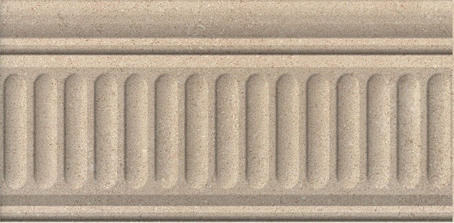 Kerama Marazzi Золотой пляж 20х10 см бордюр настенный бежевый структурированный матовый