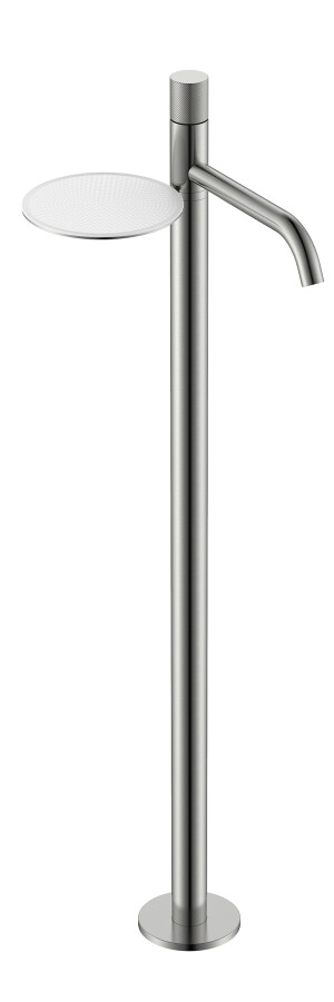 Смеситель для раковины напольный Boheme Stick ручка Spirale Nikel Brush 120-NB.4