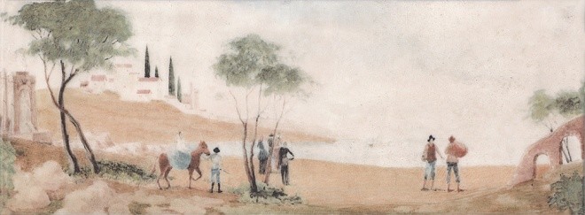 Kerama Marazzi Форио 15х40 см декор настенный пастораль 2