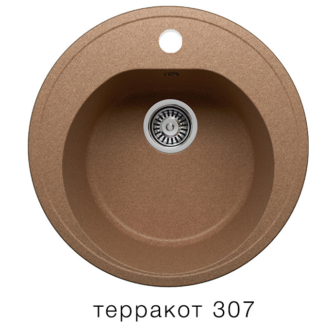 Polygran F 08 кухонная мойка терракот 51 х 51 см