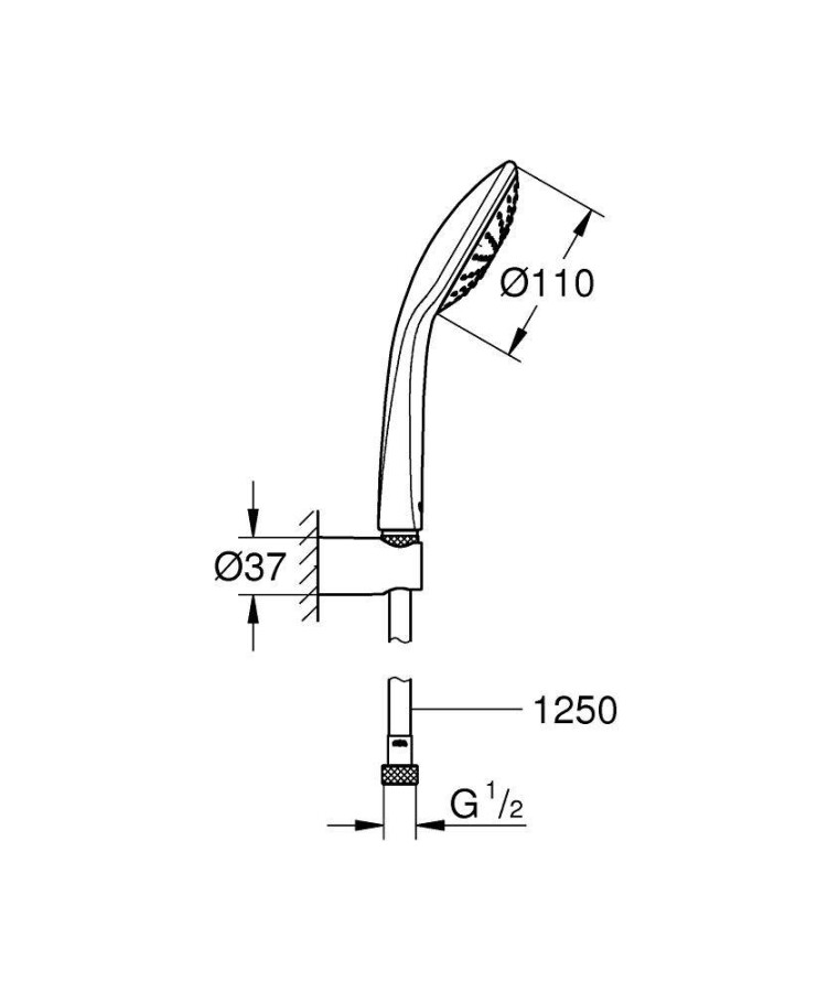 Grohe Euphoria 27354000 ручной душ