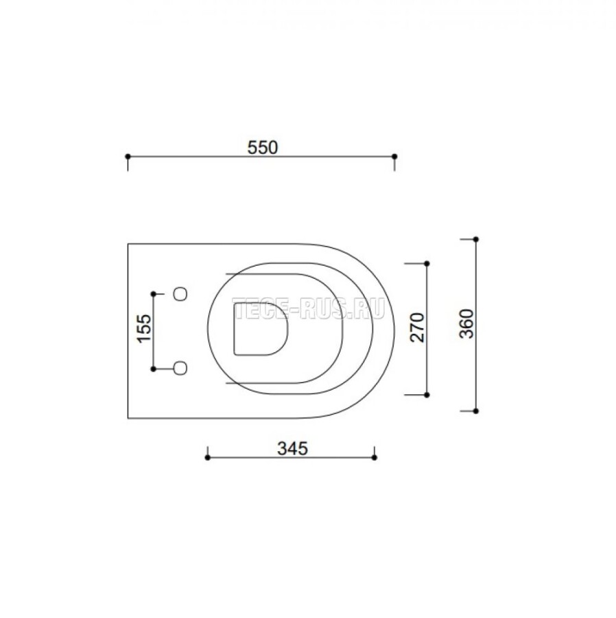 Tece Opera Laguna VA2306CV1522 унитаз подвесной