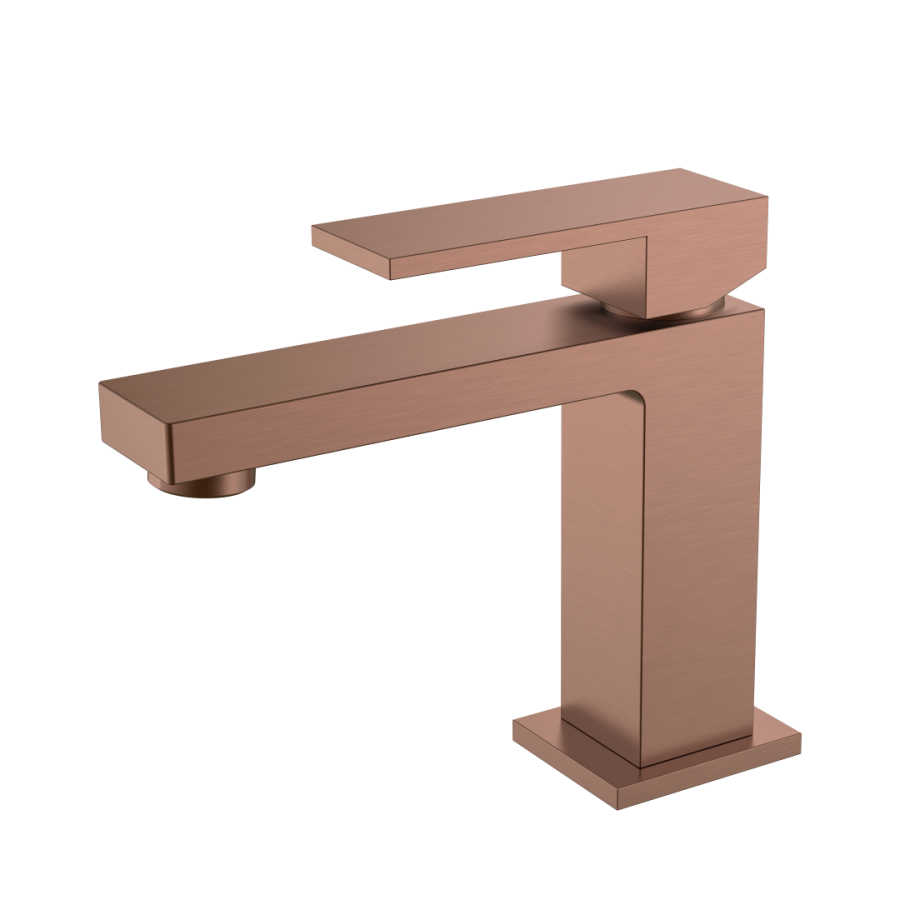 Смеситель для умывальника Boheme Qubic Brushed Bronze 471-BRB