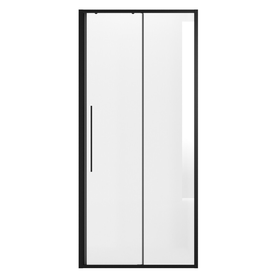 Дверь в нишу Niagara Nova NG-84-9AB (90х195) черный матовый,стекло прозрачное,дверь раздвижная,1 место