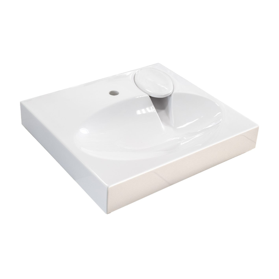 Mirsant Bella 60 раковина из литьевого мрамора над стиральной машиной УТ000101255